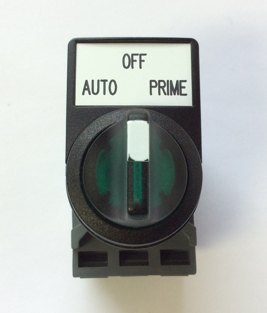 New – Open box Lot of 2 ABB LED Illuminated Selector Switch 3-Pos Maintained/Momentary, Green