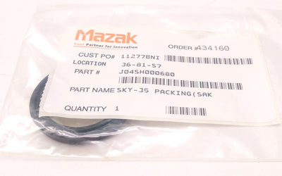 New MAZAK J04SH000680 Ring, SKY-35 Packing(SAK, ID: 35mm, OD: 45mm, Thickness: 5mm