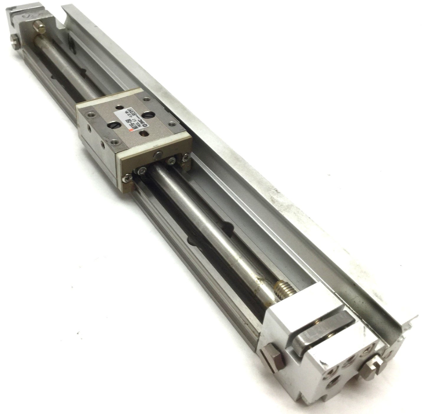 Used SMC MXY6-150 Pneumatic Slide Table Bore: 6mm Stroke: 150mm Pressure: 0.2-0.55MPa
