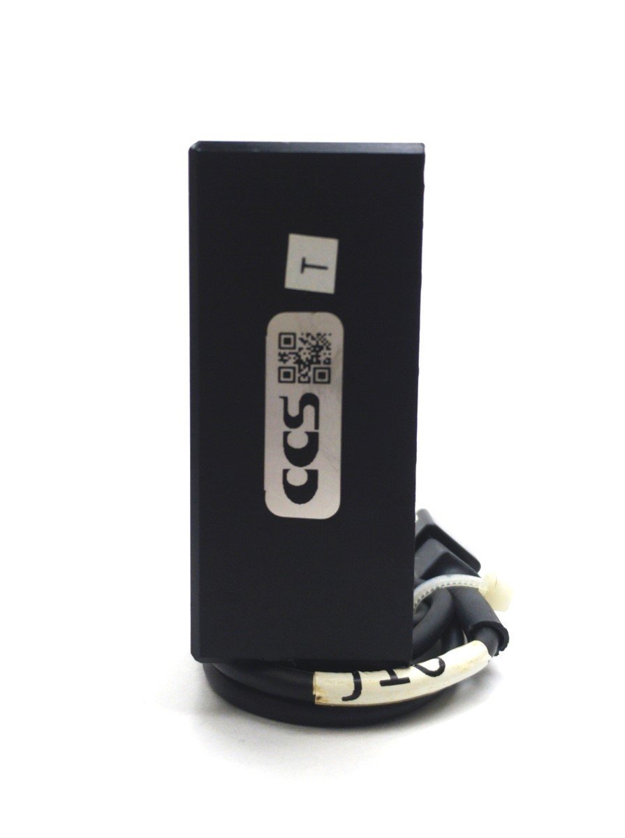 Used CCS LFV2-CP-18BL LED Coaxial Light, Blue, 18x18mm Aperture, 24VDC 1.6W