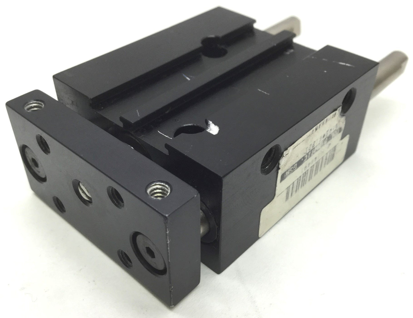 Used Tol-O-Matic 61221 Air Slide Guided Cylinder Stroke: 0.5", Ports: 10-32 UNF
