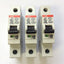New – Open box Lot of 3 ABB S201U-K3A Miniature Circuit Breaker 240VAC 3A 50/60Hz K-Curve 1Pole