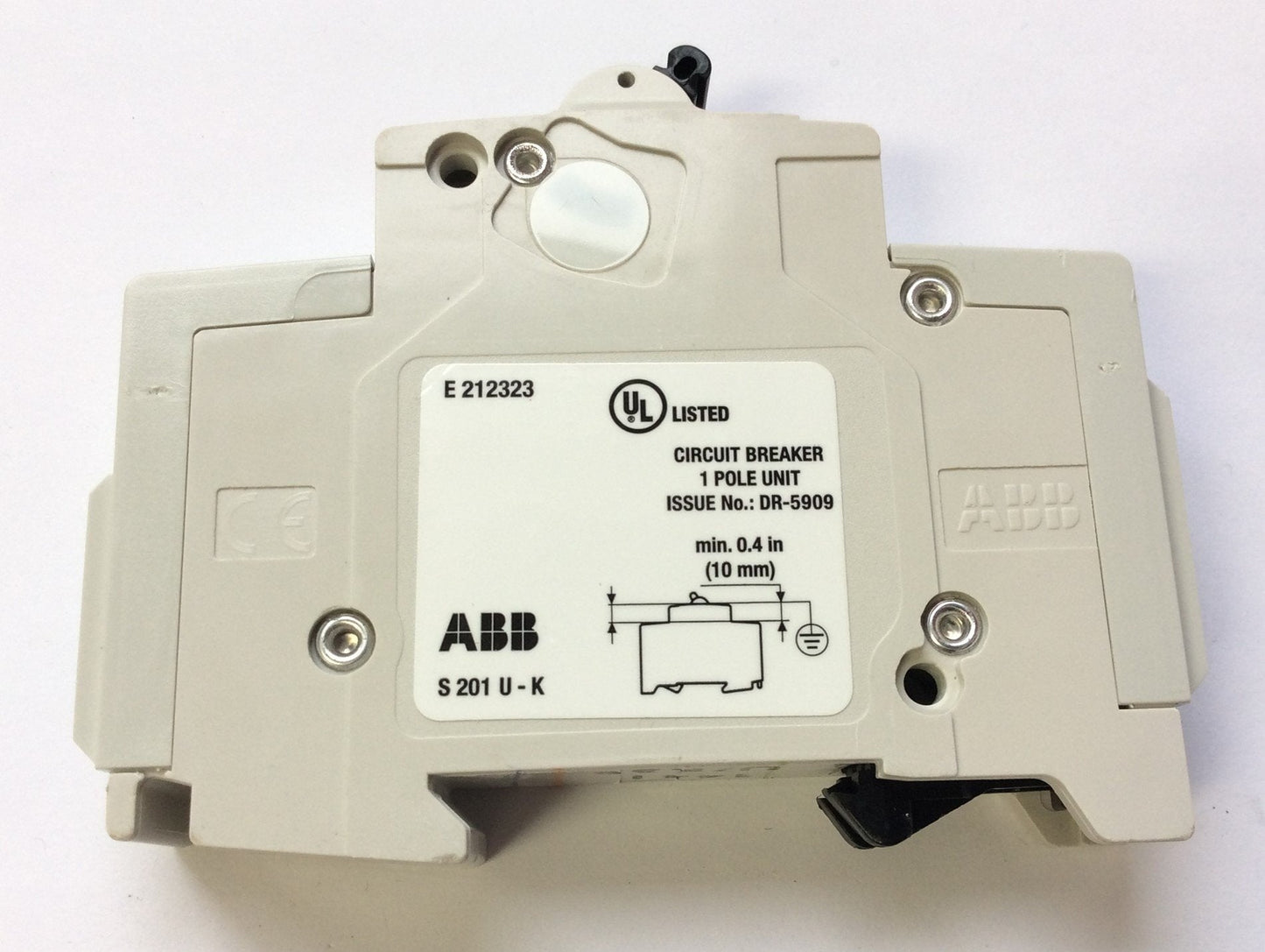 New – Open box Lot of 3 ABB S201U-K3A Miniature Circuit Breaker 240VAC 3A 50/60Hz K-Curve 1Pole