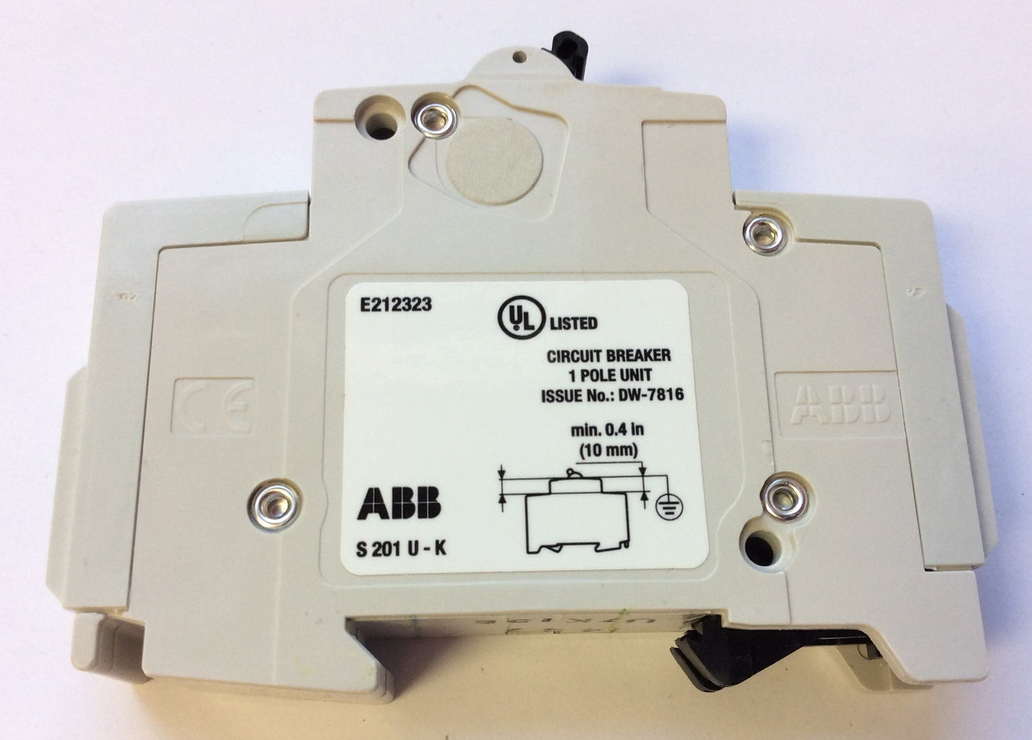 New – Open box Lot of 3 ABB S201U-K15A Miniature Circuit Breakers 240VAC 15A 50/60Hz K-Curve