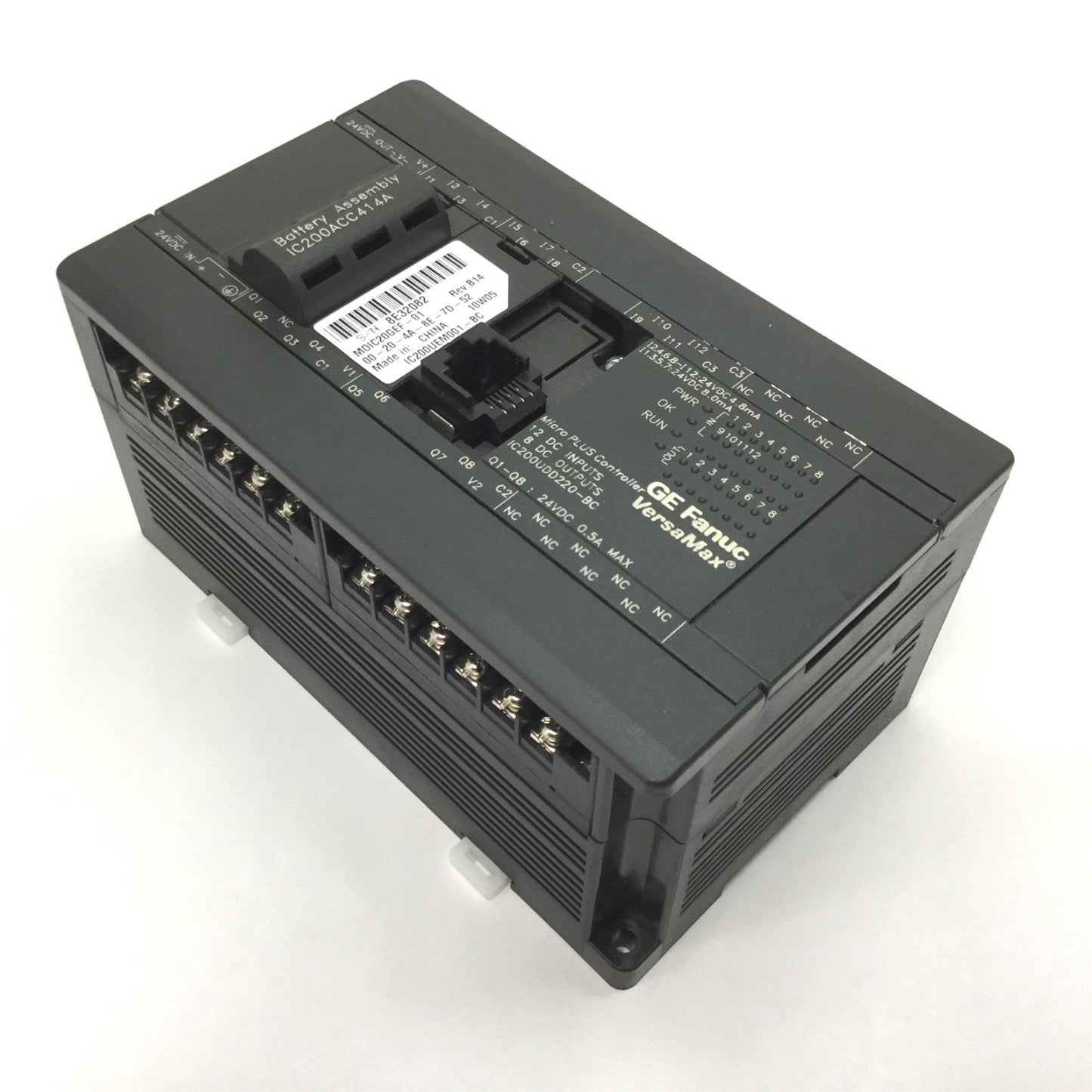 Used GE Fanuc IC200UDD220-BC Micro PLUS Controller W/ IC200UEM001-BC Ethernet Module