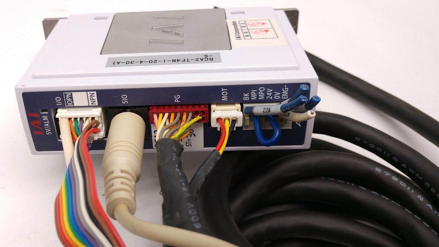 Used IAI ACON-CY-201-NP-2-0 Controller Positioner Drive, With Cables, PNP Output