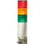 Used Patlite LES-UFBW Signal Tower, Red Amber Green, 24VAC/DC *Volume Lever Broken*