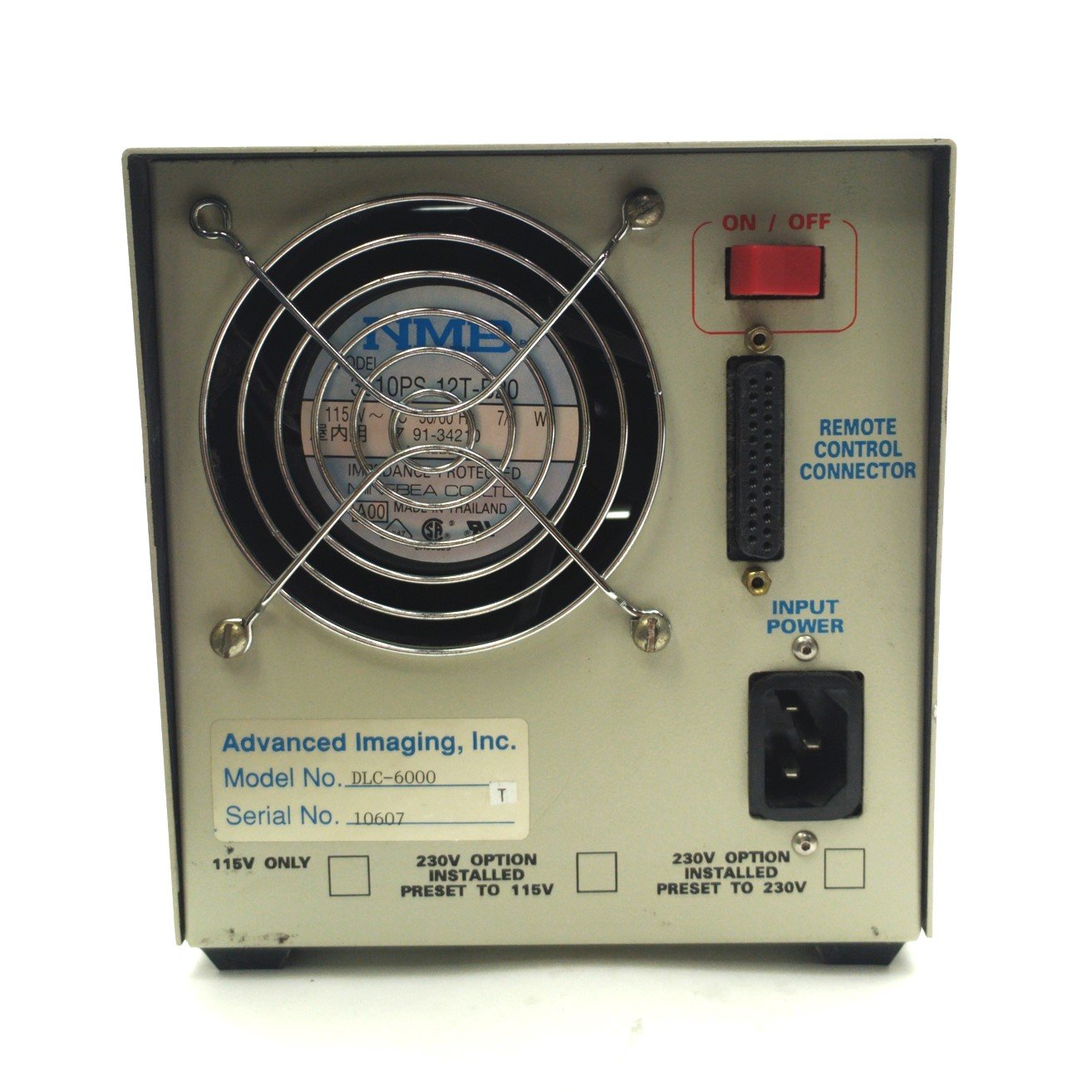 Used Advanced Imaging DLC-6000 Fiber Optic Light Source, 8mm Out, Current LCD, 115VAC