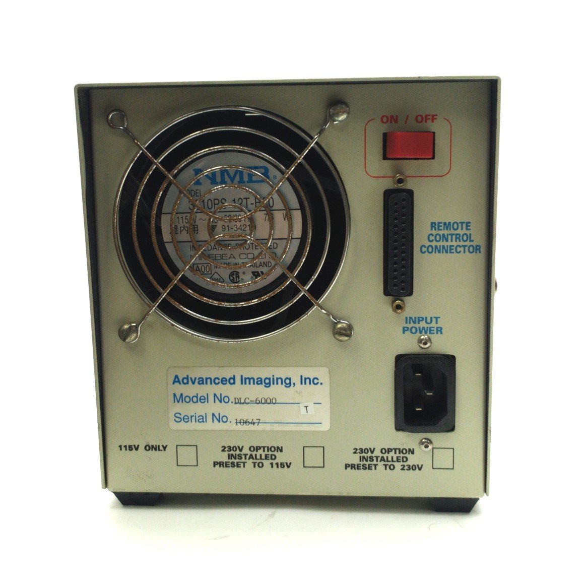 Used Advanced Imaging DLC-6000 Fiber Optic Light Source Current LCD 18mm Out 115VAC