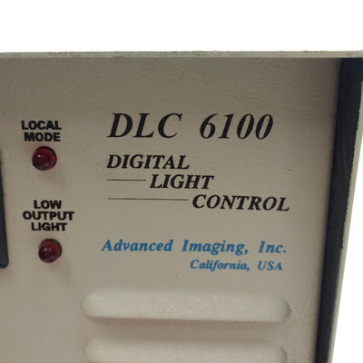Used Advanced Imaging DLC-6100 Fiber Optic Light Source Current LCD 18mm Out 115VAC