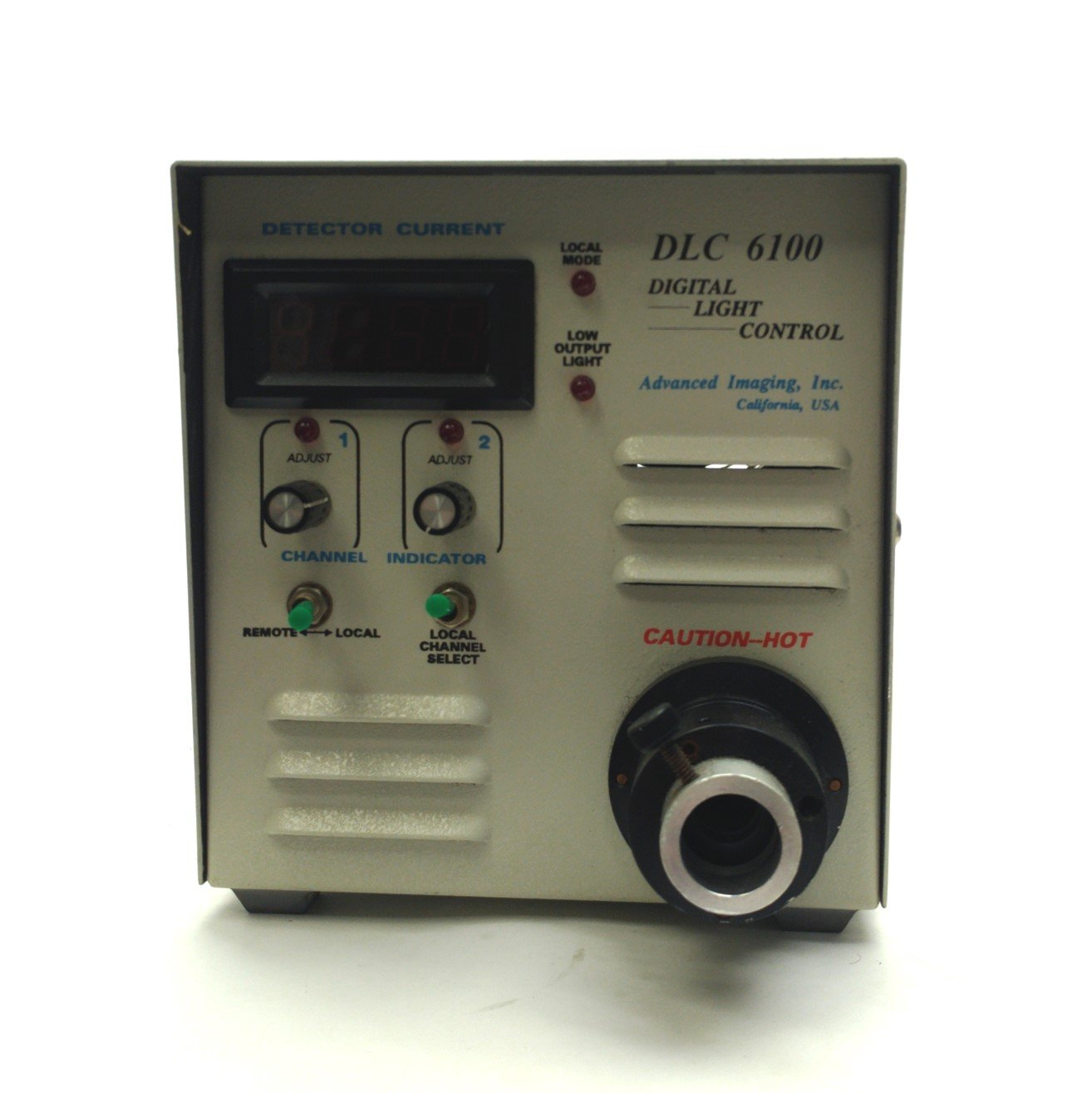 Used Advanced Imaging DLC-6100 Fiber Optic Light Source Current LCD 18mm Out 115VAC