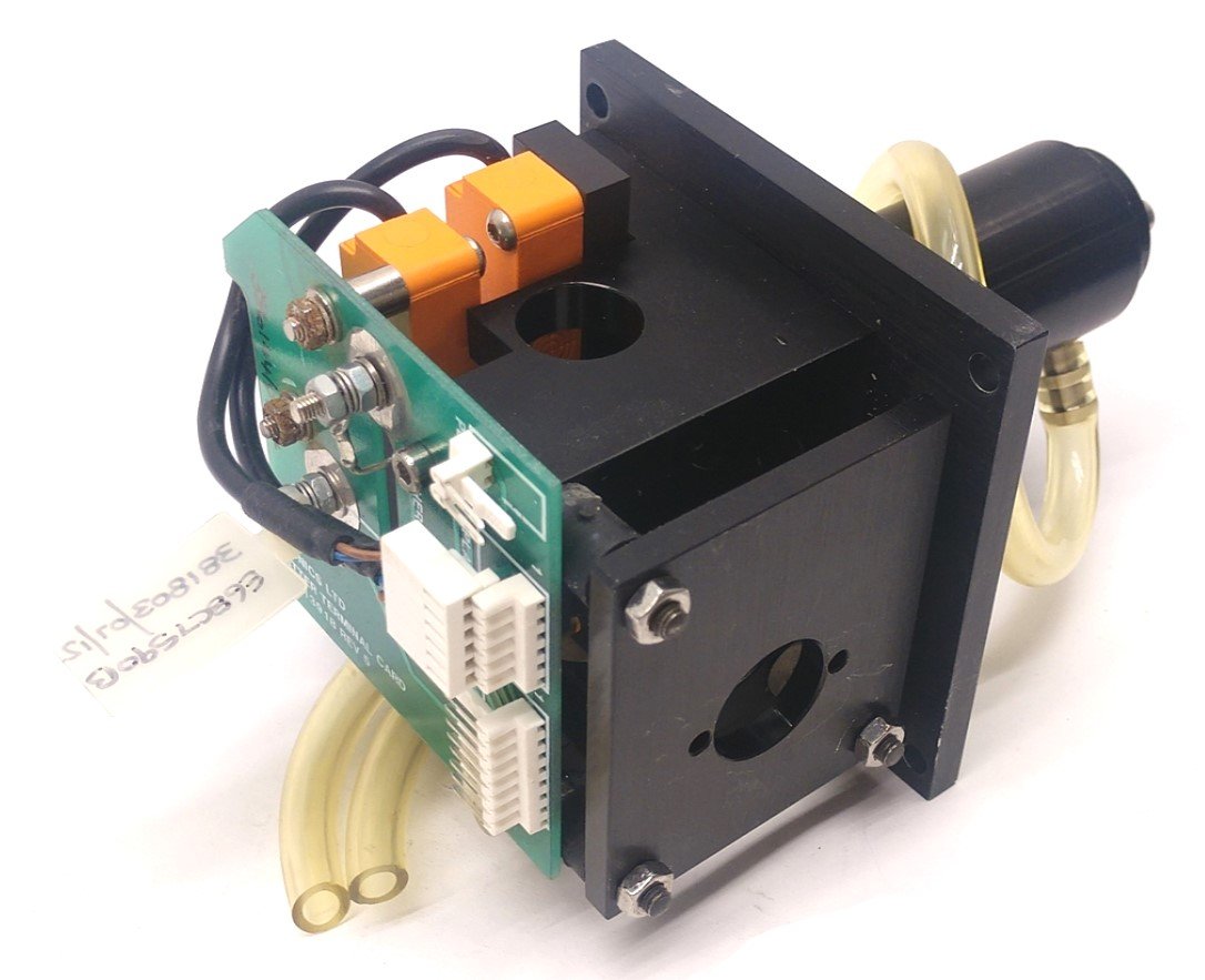 Used GSI Lumonics LTD E68C1391B Rev 5 JK 700 Laser Shutter Terminal Card & Beam Dump