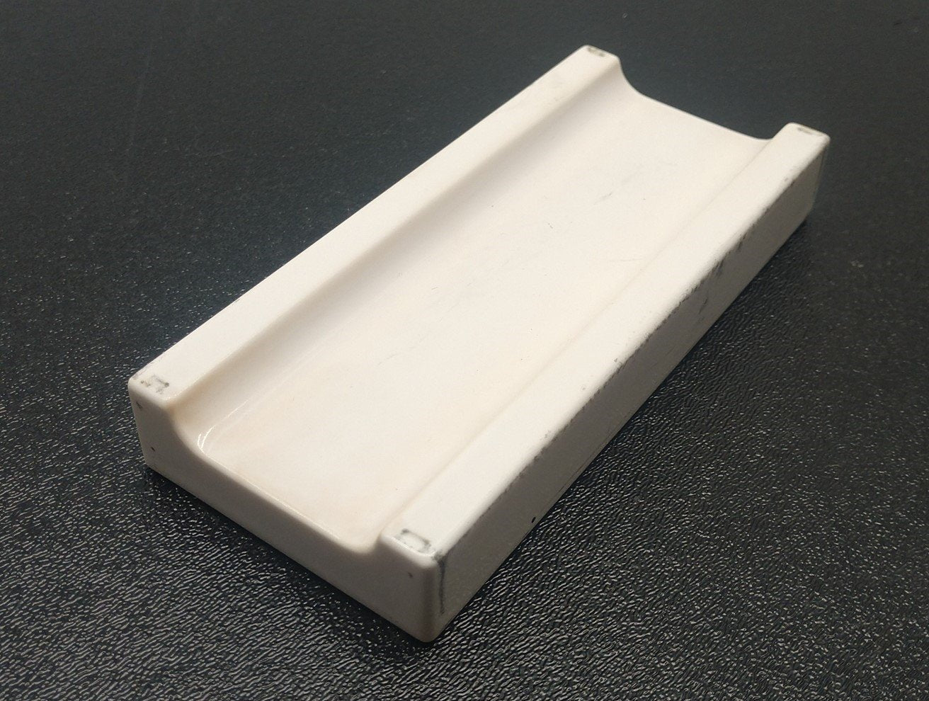 Used Lumonics JK-702/700 Pumping Chamber Porcelain Flash Bulb Tray 5-3/8"x2-3/8"x3/4"