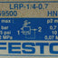 Used Festo LRP-1/4-0.7 Precision Pressure Regulator 175psi In, 0.7-10psi Out, G1/4"
