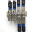 Used Festo MVH-5/3G-1/8-B & MVH-5-1/8-S Solenoid Valves Manifold 1/8"NPT 24VDC