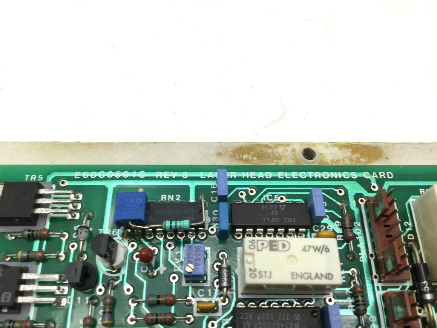 Used JK Lasers E60C0591C Rev 3 Laser Head Electronics Card, 37 Pin D-Sub
