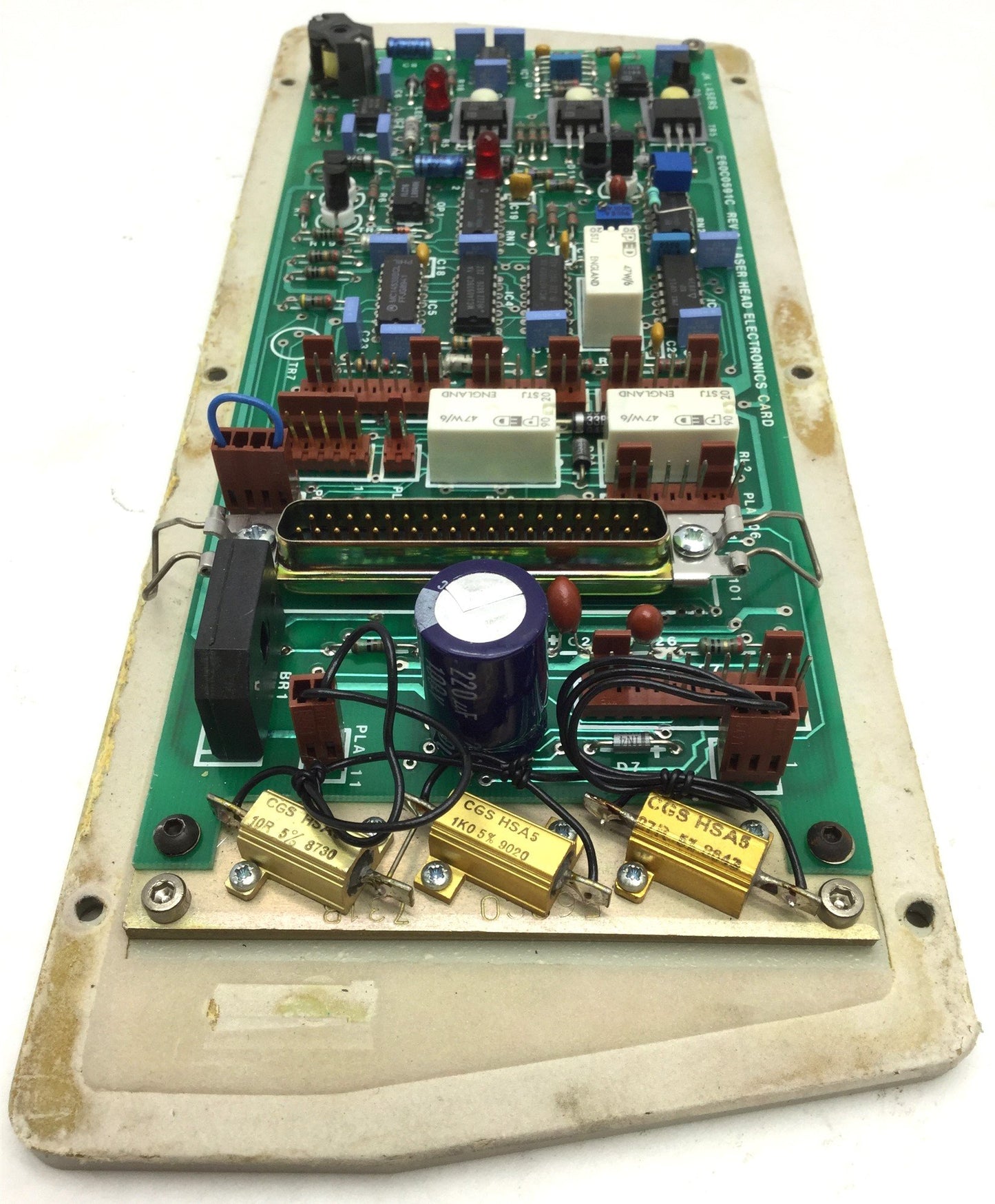 Used JK Lasers E60C0591C Rev 3 Laser Head Electronics Card, 37 Pin D-Sub