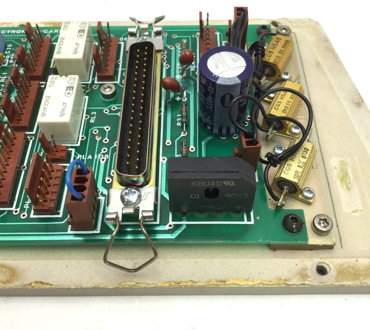 Used JK Lasers E60C0591C Rev 3 Laser Head Electronics Card, 37 Pin D-Sub