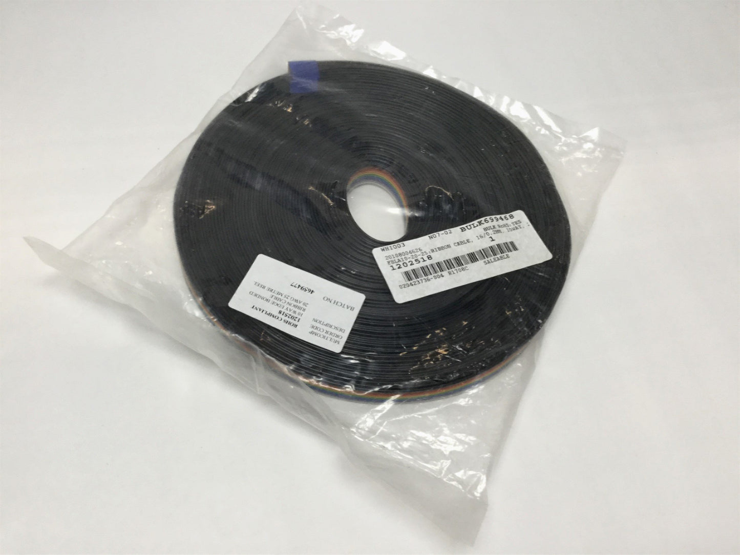 New Pro Power FBLA10-20-25 Edge-Bonded Ribbon Cable, 10-Wire, 20AWG, 25m, 300V