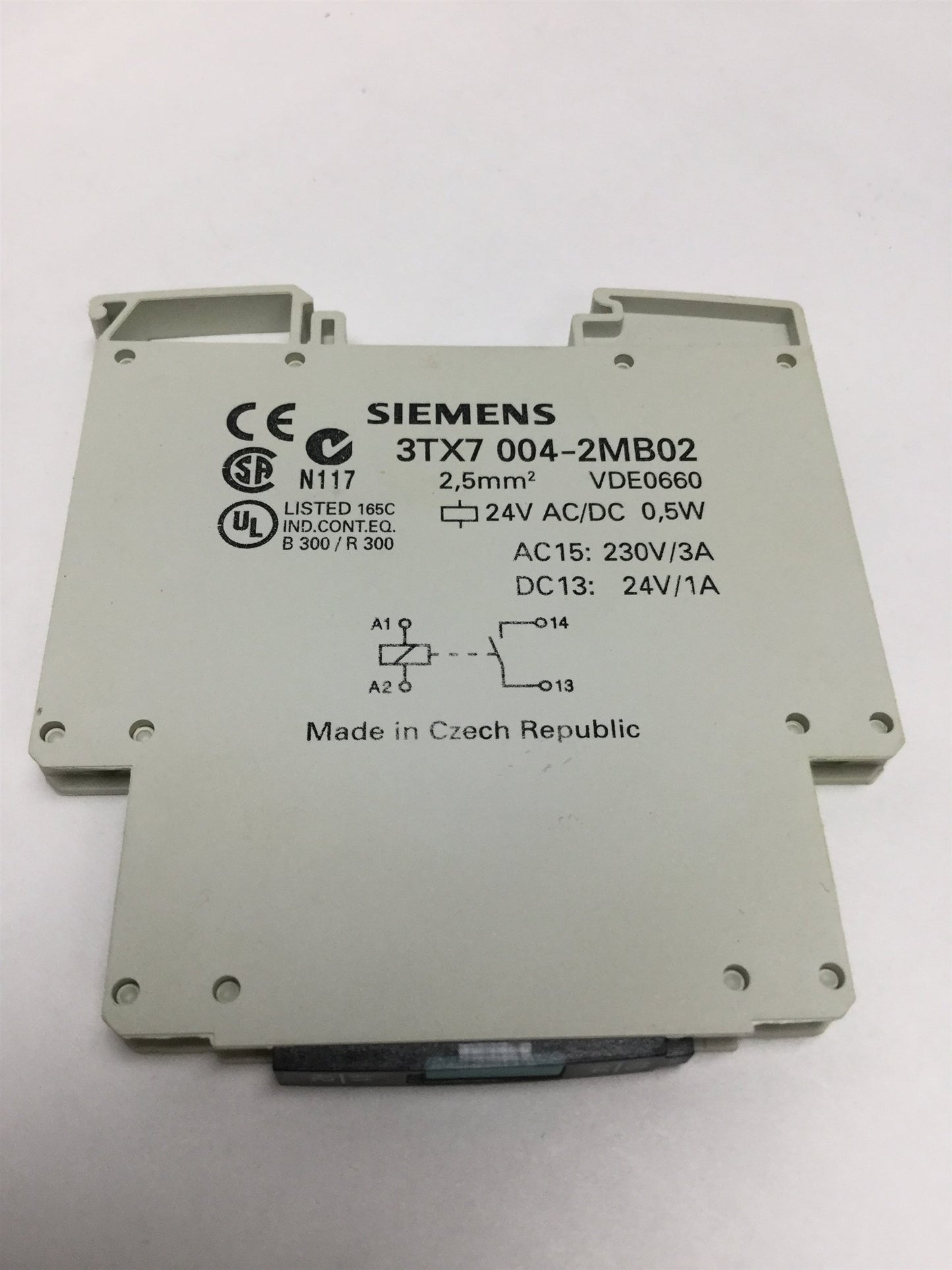 Used Siemens 3TX7 004-2MB02 Input Coupling Link Interface w/APE30112 Slim Power Relay