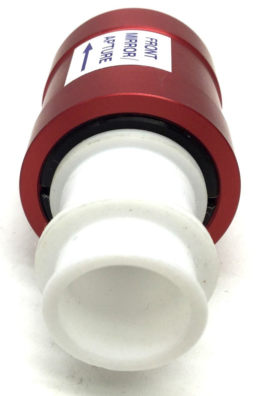 Used GSI Lumonics Laser Front Aperture, 4.4mm Opening, JK 700, JK 702, Red