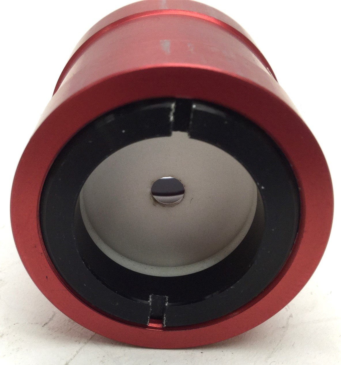 Used GSI Lumonics Laser Front Aperture, 4.4mm Opening, JK 700, JK 702, Red