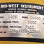 Used Mid-West Instrument 109S Differential PSI Gauge 0-200PSI, Max Working Press 5000