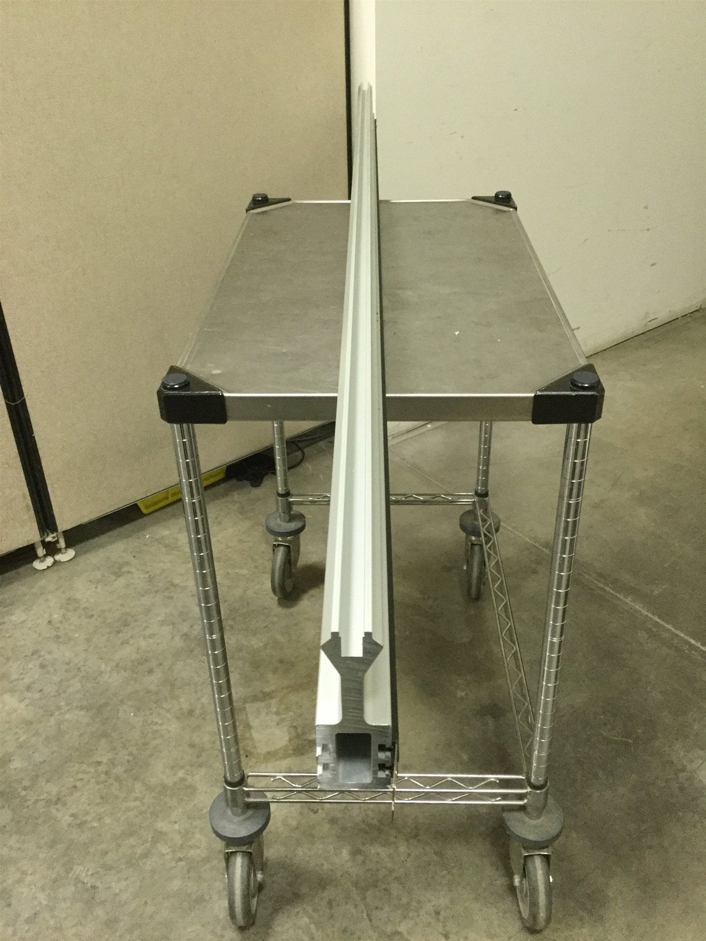 Used Montech 56926-1760 Montrac Monorail System Strait Section, 1760mm Trac