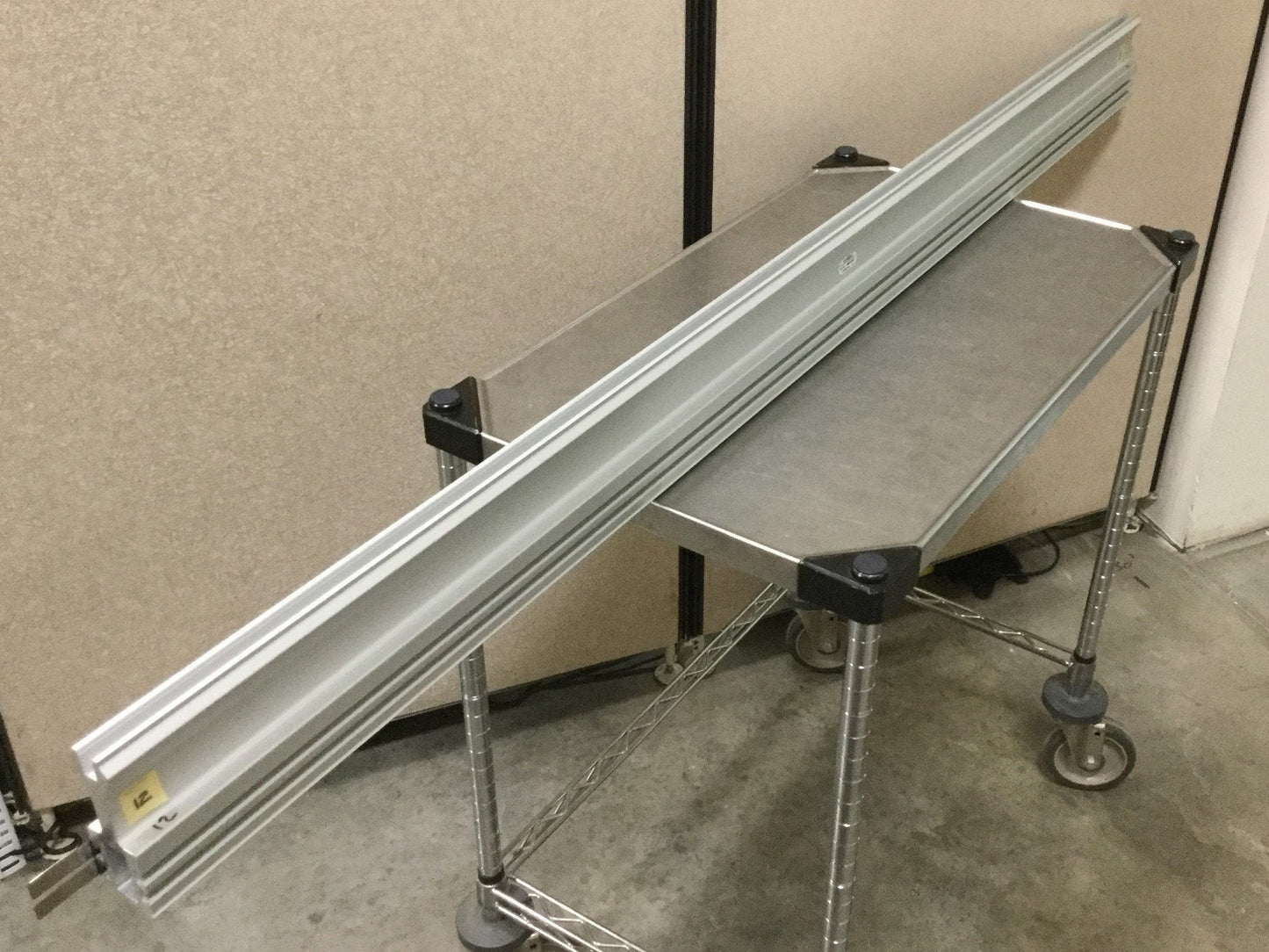 Used Montech 56926-1635 Montrac Monorail System Strait Section, 1635mm Trac