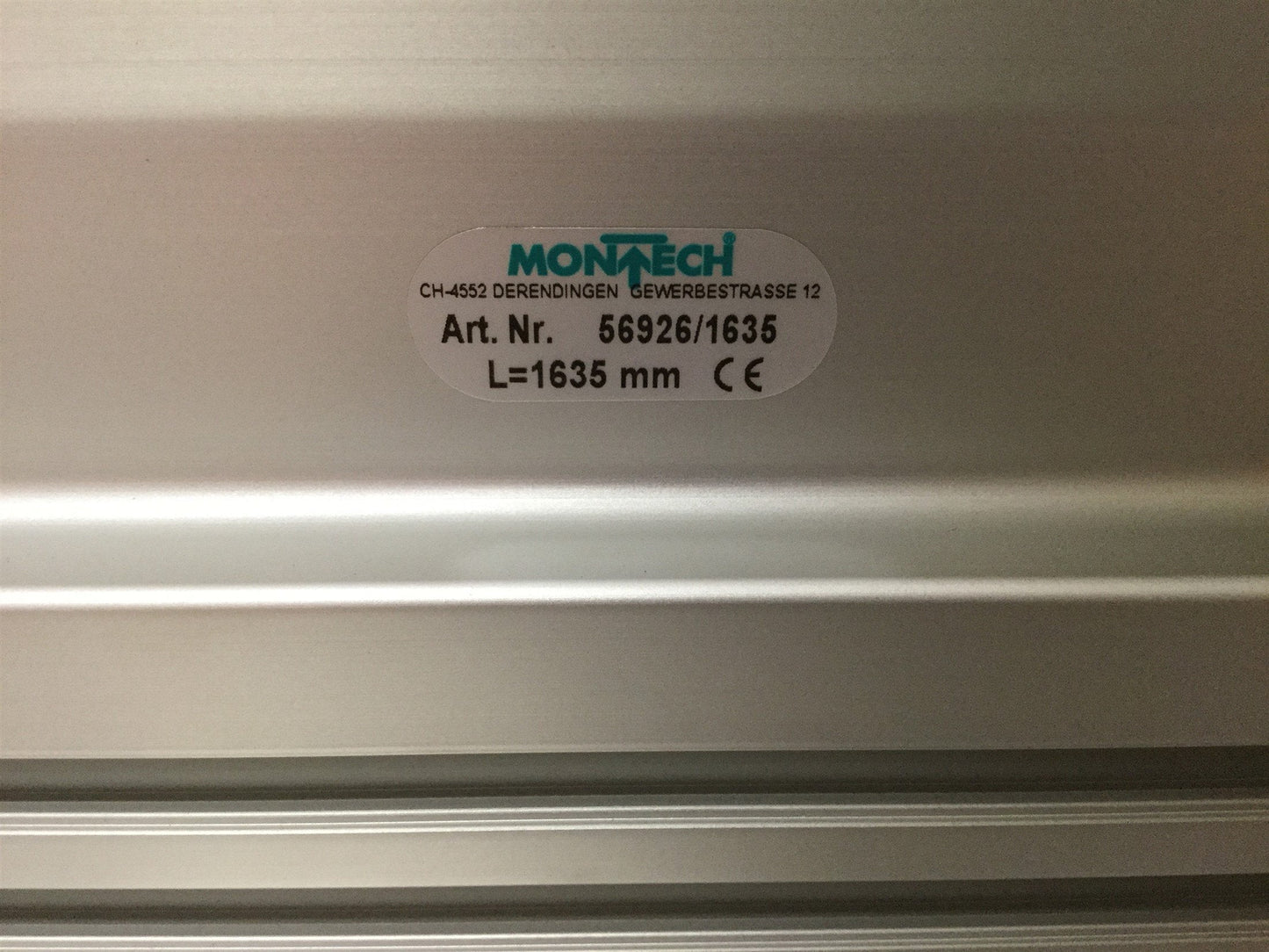 Used Montech 56926-1635 Montrac Monorail System Strait Section, 1635mm Trac