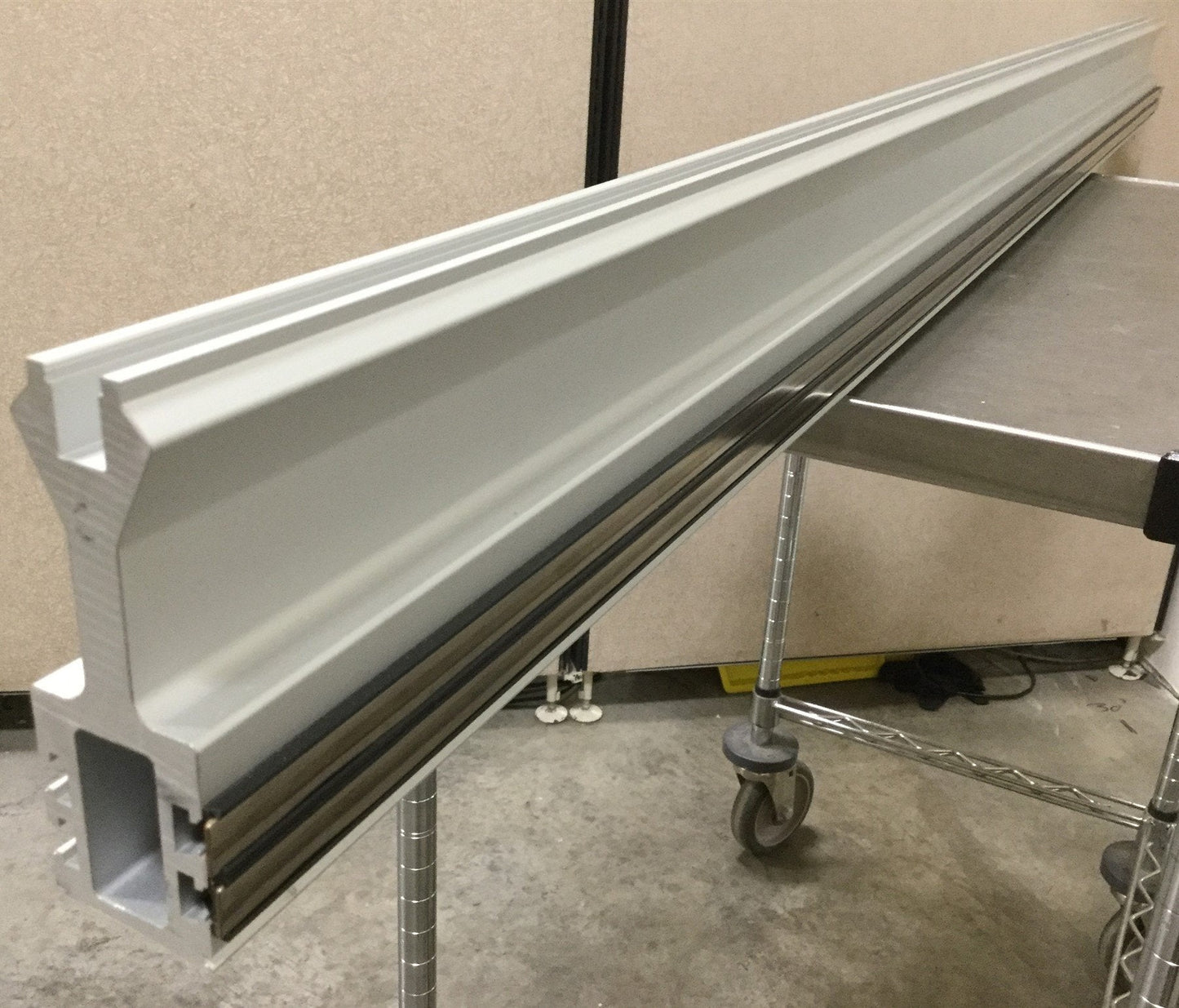 Used Montech 56926-1635 Montrac Monorail System Strait Section, 1635mm Trac