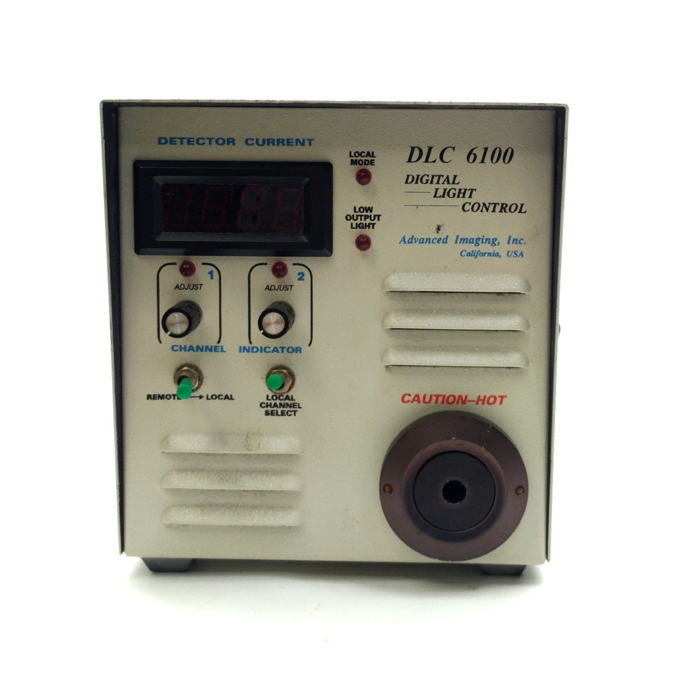 Used Advanced Imaging DLC-6001 Fiber Optic Light Source, 8mm Out, Current LCD, 115VAC