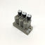 Used SMC ARM1000-3A1-N01G Manifold Regulators, 3-Station, 1/8" NPT w/Gauges 0-150psi
