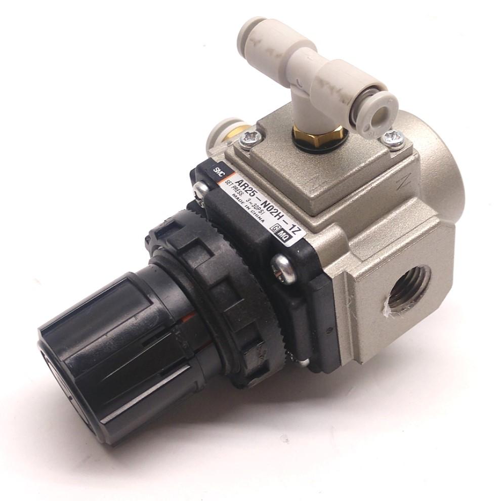 Used SMC AR25-N02H-1Z Modular Regulator, 1/4 NPT, Set Pressure: 3~30PSI