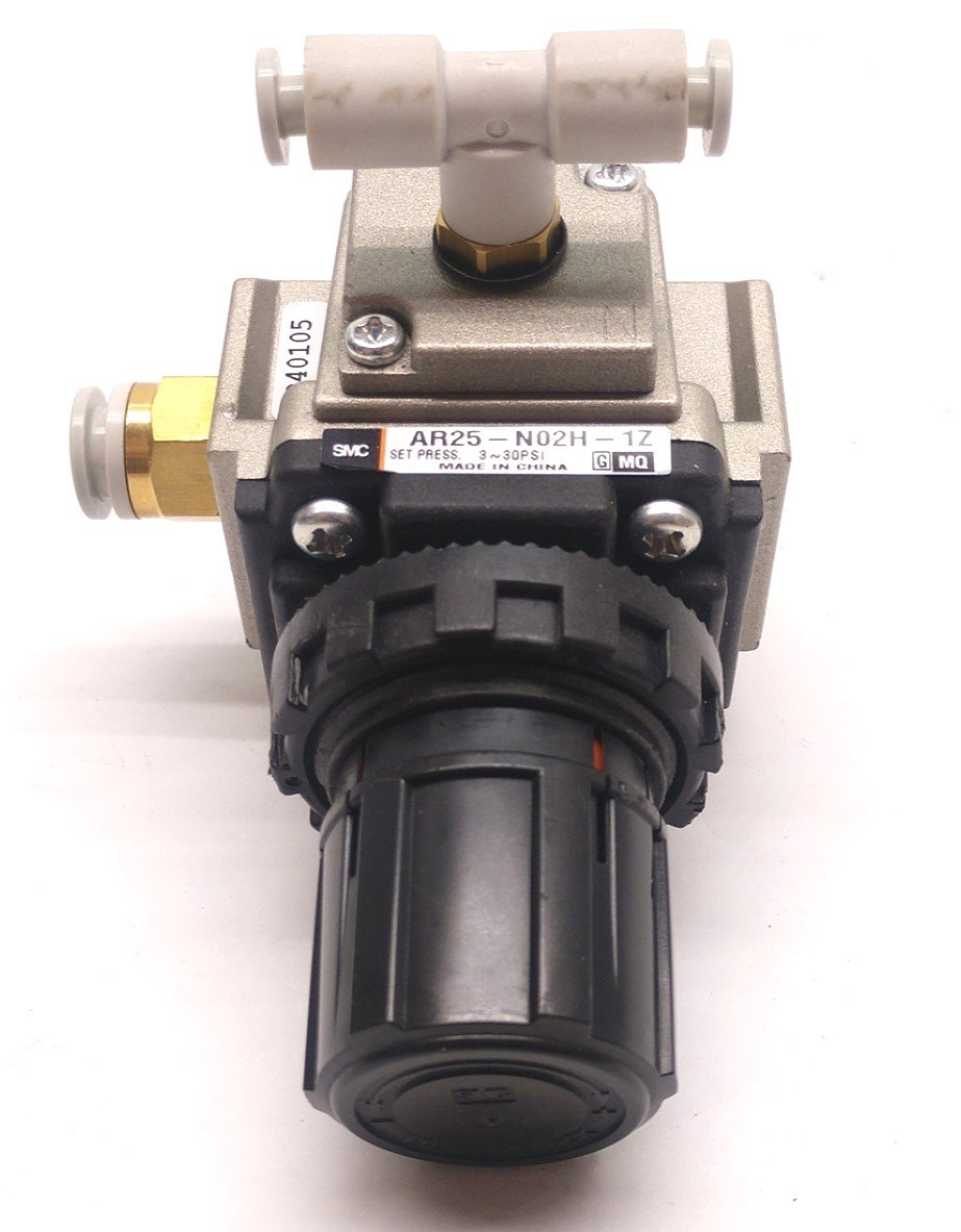 Used SMC AR25-N02H-1Z Modular Regulator, 1/4 NPT, Set Pressure: 3~30PSI