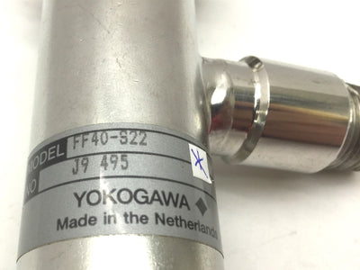 Used Yokogawa FF40-S22 & SC41-SP34 Conductivity Cell & Housing, 0.00990cm-1, 1/2" NPT