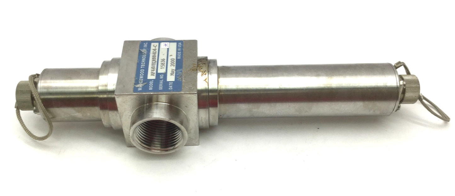Used Wedgewood Technology AF44VEQHNN4D4-C Flow Through Inline Sensor 1" NPT