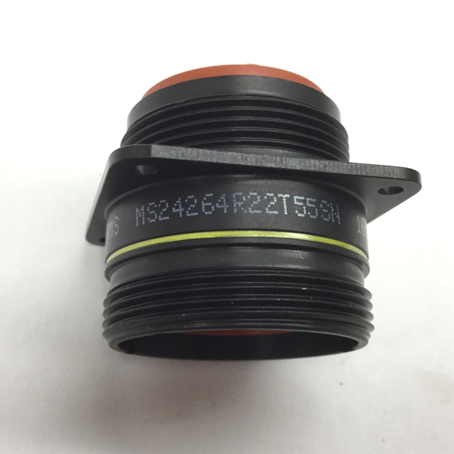 Used Omega MTC-55-FF Inline Female Connector, 55 Cavities, Flanged