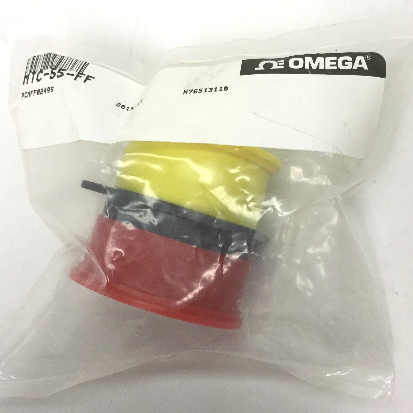 New Omega MTC-55-FF Inline Female Connector, Flanged, 55 Cavities