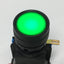 Used Idec HW1B-M1F10 Illuminated Pushbutton Switch, 5-30VDC Green LED, 600V/10A N.O.