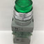 Used Idec ALW Illuminated Pushbutton Switch, Green, w/TW-T246 Transformer 240VAC