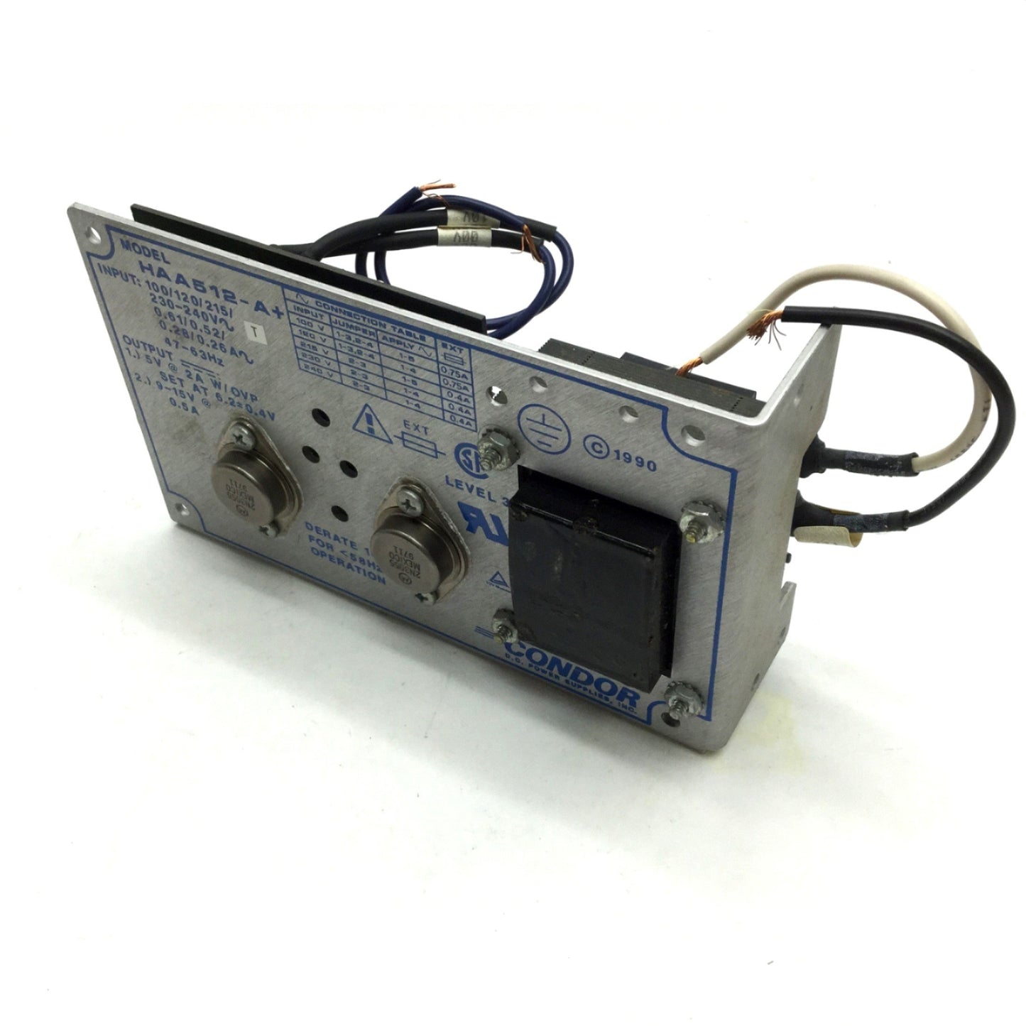 Used Condor HAA512-A+ Power Supply Output: 5V 2A, 9-15V .5A Input: 100-120/220-240VAC