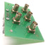 Used JK LASERS 700 E84C2281B REV 2 BNC Connector Card, 5 Connectors