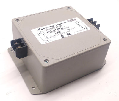 Used Control Concepts Islatrol I-207 Active Tracking Filter, 240VAC, 50/60Hz, 7.5A