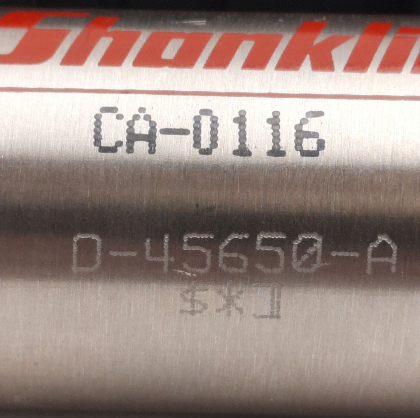Used Shanklin Bimba CA-0116 Shrink Wrap Packaging Sealer Machine Closing Air Cylinder