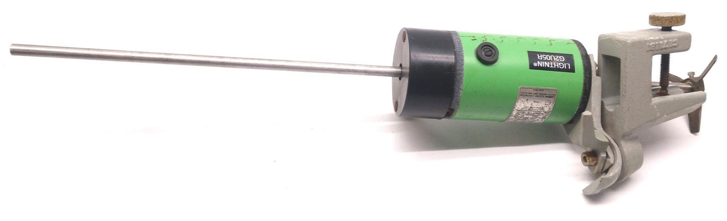 Used Lightnin G2U05R 1/15hp Mixer, 90VDC, 2000 RPM, Shaft is True
