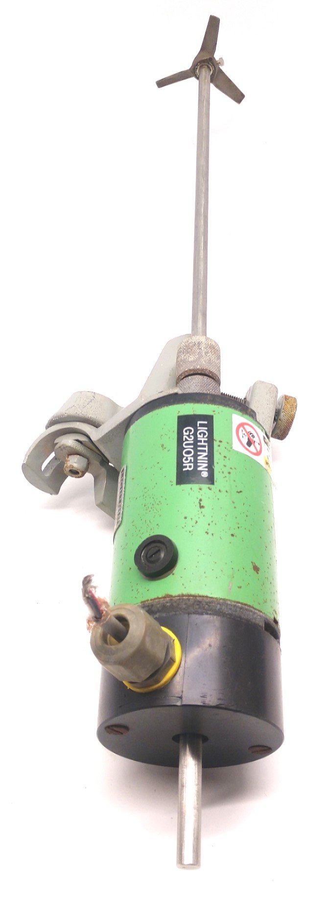 Used Lightnin G2U05R 1/15hp Mixer, 90VDC, 2000 RPM, Shaft is True