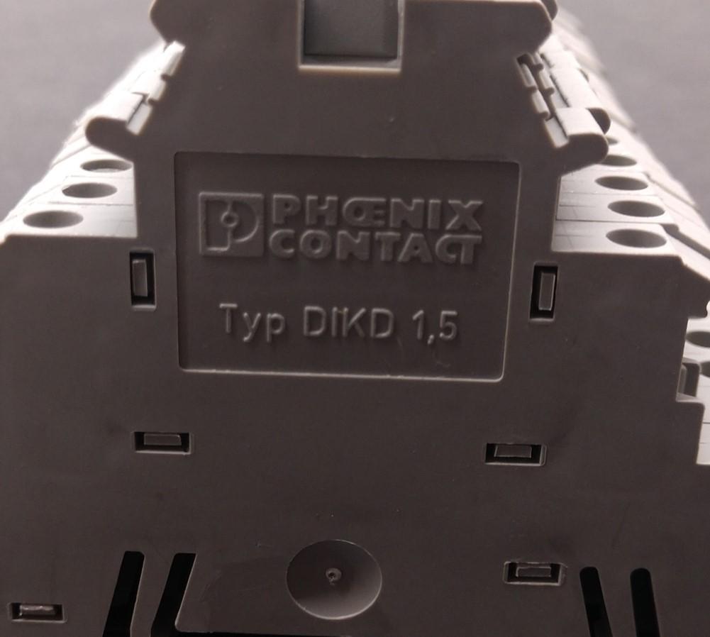 Used Lot of 16 Phoenix Contact Typ DIK 1,5 Terminal Blocks 300V 15A, 28-14 AWG