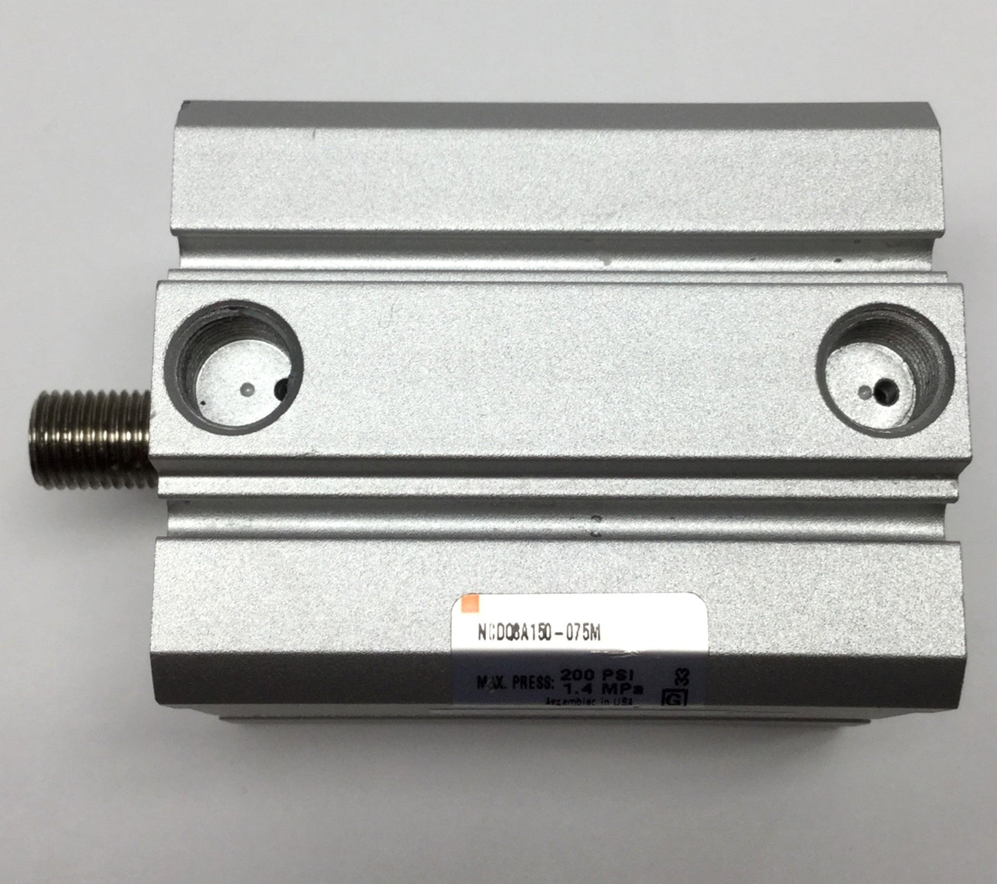 Used SMC NCDQ8A150-075M Pneumatic Compact Cylinder, Bore: 1.5", Stroke: 0.75"
