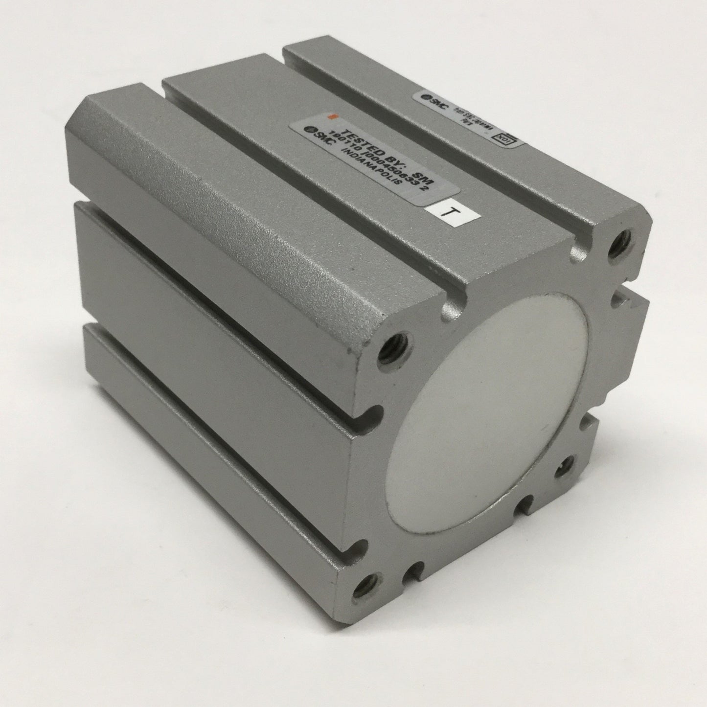 Used SMC NCDQ8A150-075M Pneumatic Compact Cylinder, Bore: 1.5", Stroke: 0.75"